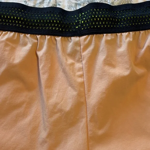 Aha Active Mens SZ M Black 3" Inseam Stay Cool ZipPocketed Movement Short Peach - Picture 7 of 7